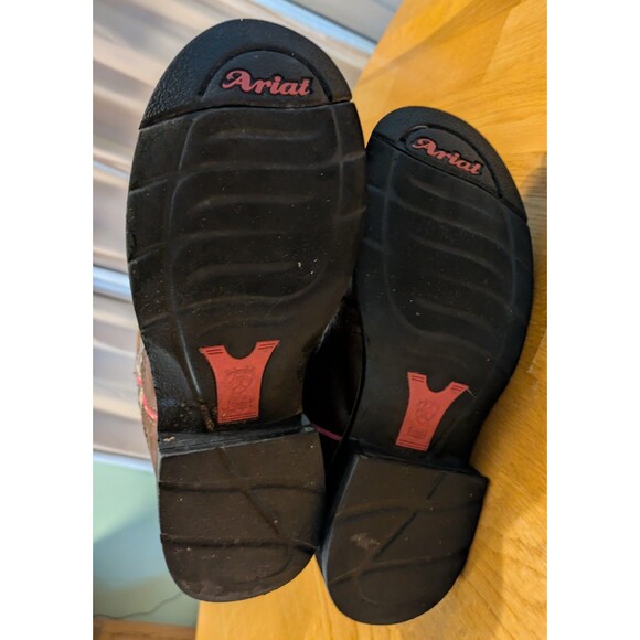 Ariat Fatbaby Western Camo Brown Leather Ranch Cowboy Boots 10006854 Womens 7B - Picture 8 of 11